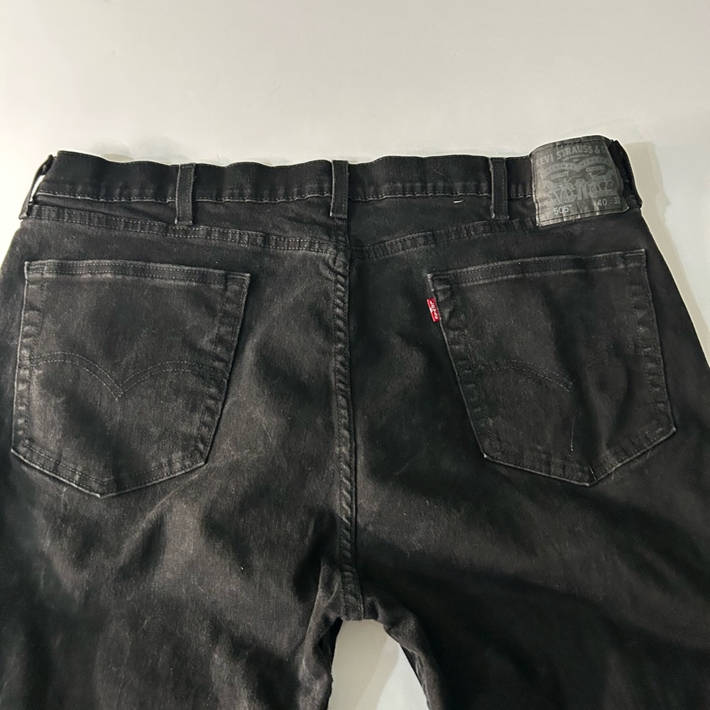 Men's Levi’s 505 Black Straight Jeans‎